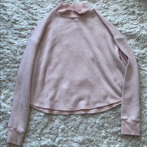 Fuzzy pink sweater